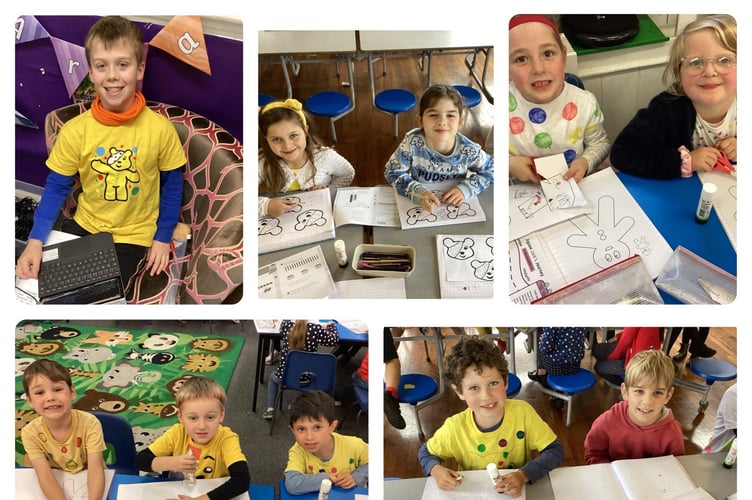 Images from Children in Need day at Morchard Bishop C of E Primary School.