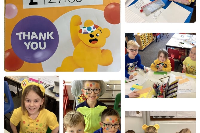 Images from Children in Need day at Morchard Bishop C of E Primary School.
