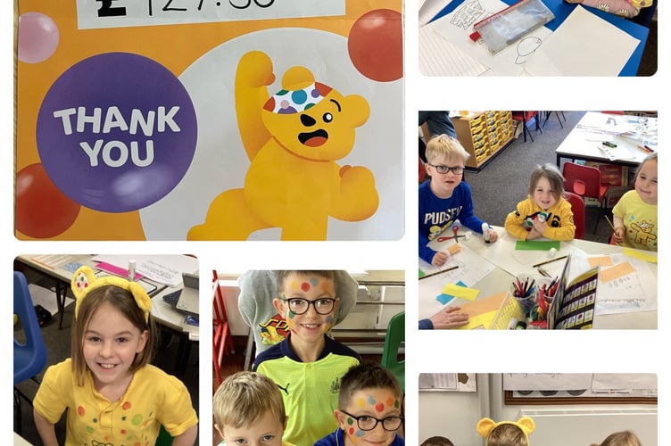 Images from Children in Need day at Morchard Bishop C of E Primary School.
