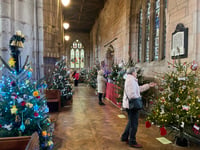 Crediton Church Christmas Tree Festival starts the festive season
