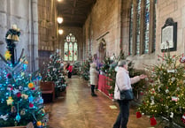 Crediton Church Christmas Tree Festival starts the festive season
