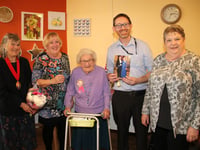 Special party for Crediton woman Iris on her 100th birthday
