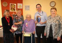 Special party for Crediton woman Iris on her 100th birthday
