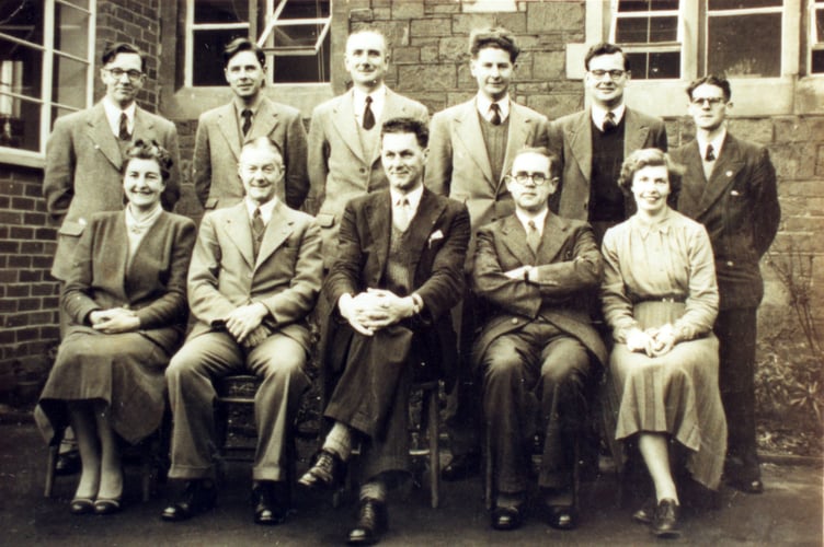Hayward’s Boys’ School staff in 1955.