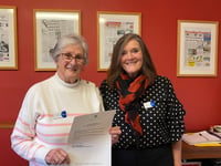 FORCE ladies delighted to be congratulated by MP Mel Stride
