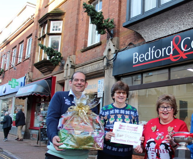 Crediton Best Dressed Christmas Shop or Business Window competition
