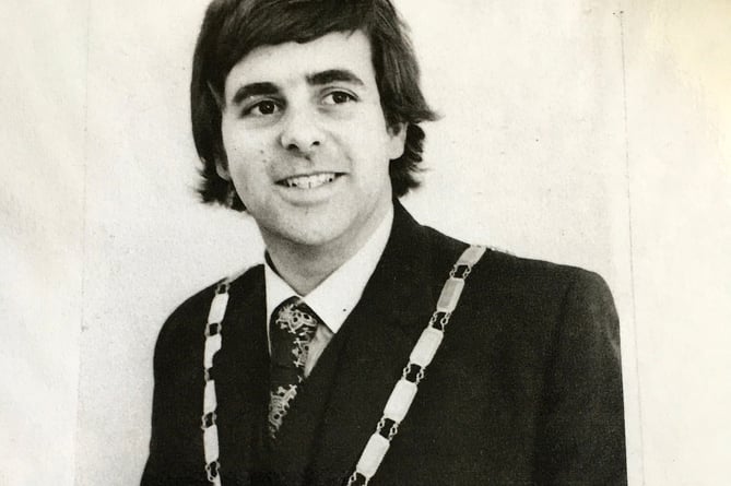 When Malcolm was Chairman of Kingsteignton Parish Council in 1978.
