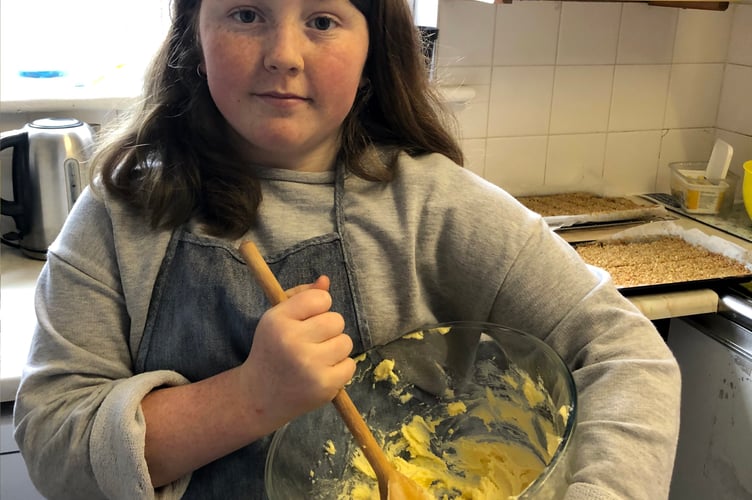 Baking at a Youth Club session.
