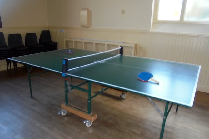 The Table Tennis table at Big Top Youth Club.