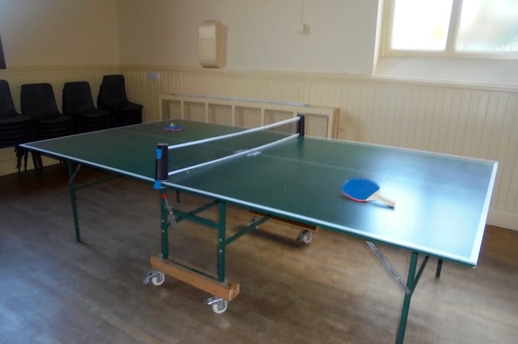 The Table Tennis table at Big Top Youth Club.