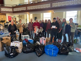 Crediton residents proved they had a heart with clothes for refugees
