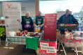 Tesco shoppers thanked for donations to Crediton Foodbank
