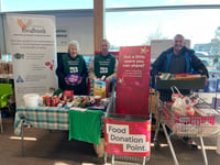 Tesco shoppers thanked for donations to Crediton Foodbank

