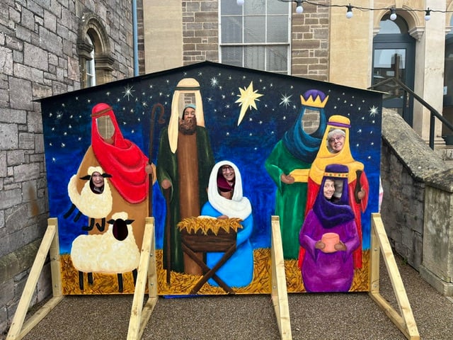 Members of the Crediton Congregational Church coffee morning crew pose for a picture.