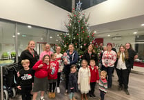 Decorating Crediton surgery Christmas tree was a family affair
