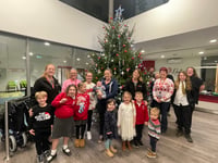 Decorating Crediton surgery Christmas tree was a family affair
