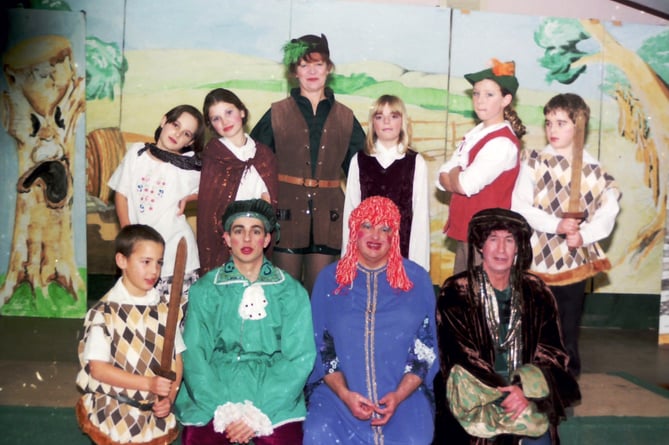 Pictured are the Sandford Pantomime cast of 'Jack and the Beanstalk' in December 1998.  DSC01407

