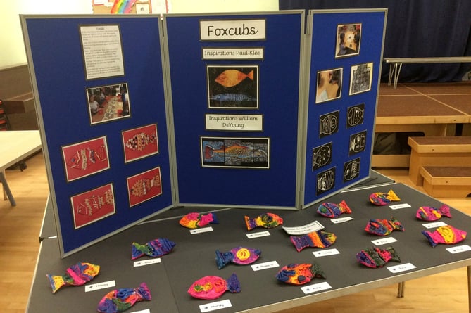 Photos from the recent art exhibition held at Bow Community Primary School.
