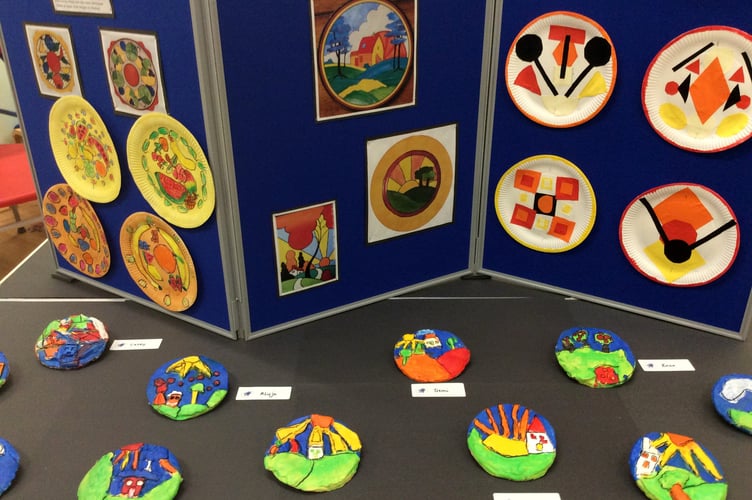 Photos from the recent art exhibition held at Bow Community Primary School.
