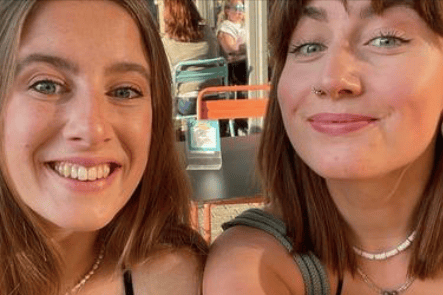 Lauren Goodall and Katie-Jane Berry, who will also ‘Brave the Shave’.