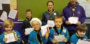 1st Crediton Scouts Christmas Card postal service has begun
