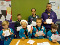 1st Crediton Scout Post Service raised £220 in stamp sales
