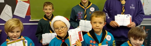 1st Crediton Scout Post Service raised £220 in stamp sales
