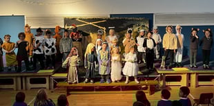 ‘Born in a Barn’ nativity staged at Cheriton Fitzpaine Primary School
