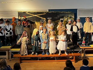 ‘Born in a Barn’ nativity staged at Cheriton Fitzpaine Primary School
