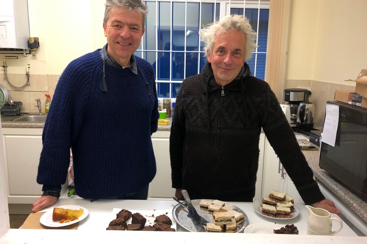 On Cafe duty were Peter Twomey and John Peck.