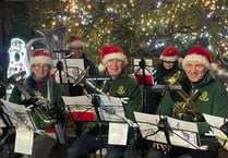 Hundreds of people attended Crediton Town Band ‘Carols in the Square’
