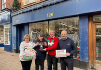 Adams Home Hardware won Crediton’s Best Christmas Window competition
