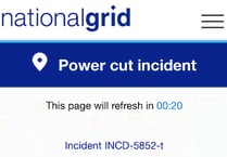 860 homes without power reduced to 17 near Crediton
