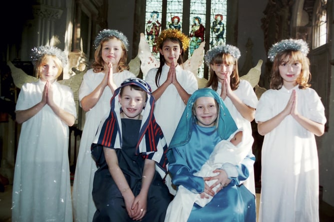 In December 2002, Newton St Cyres Primary School Nativity was held in the Parish Church.  DSC00384
