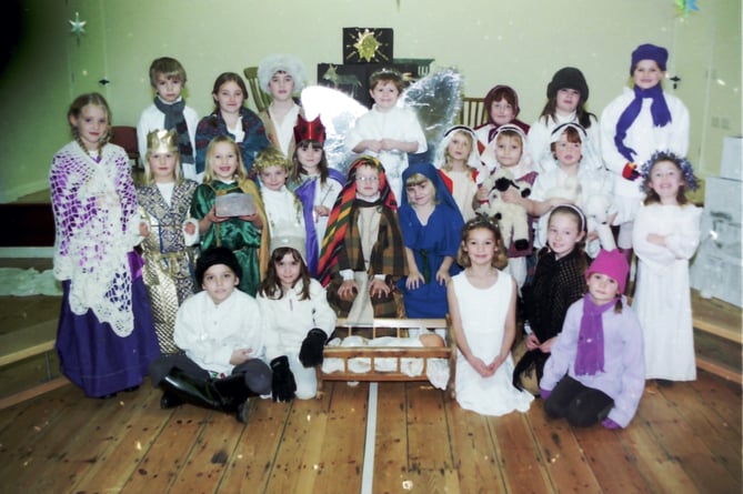 An image from Spreyton Primary School Christmas Play in December 2002.  DSC00495
