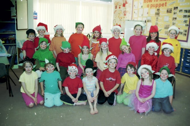 An image from Landscore Primary School Christmas play in December 2002.  DSC00314
