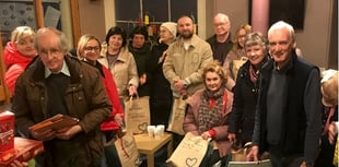 Rotary Christmas gifts for Ukrainians living in Crediton
