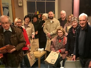 Rotary Christmas gifts for Ukrainians living in Crediton
