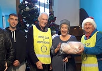 Rotary Club of Crediton Boniface provided Chawleigh Amber turkey
