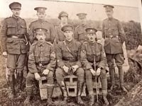 Who’s that in the back row of old Crediton photo?

