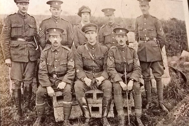 The World War One photo which showed a woman in military uniform.