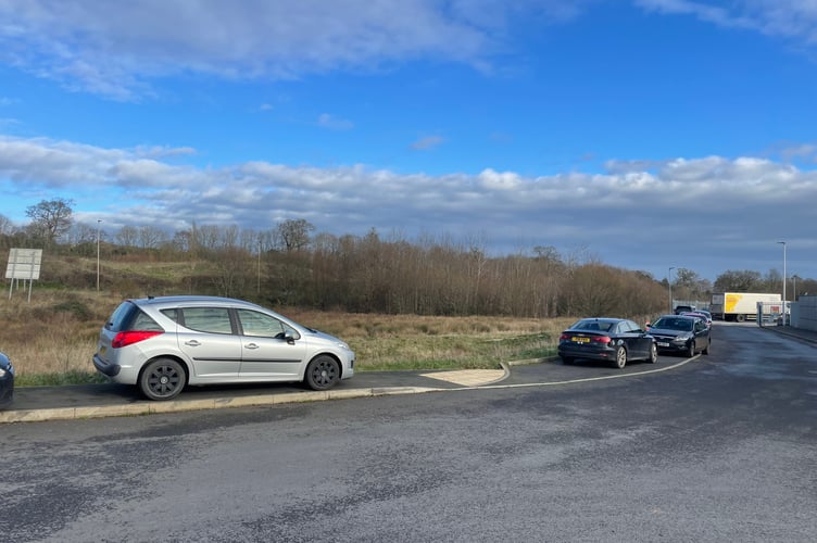 The road beside Mole Avon, which is where the access to the proposed McDonald’s restaurant and drive-thru would be located.  AQ 3263