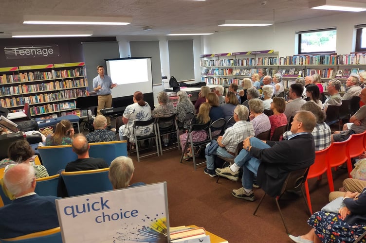 Jim Causley attracted a large audience at a previous talk.