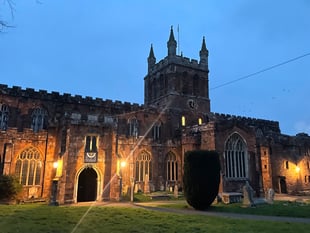 Lovely peal by St Paul’s Cathedral ringers at Crediton Parish Church

