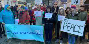 Gaza peace rally in Exeter