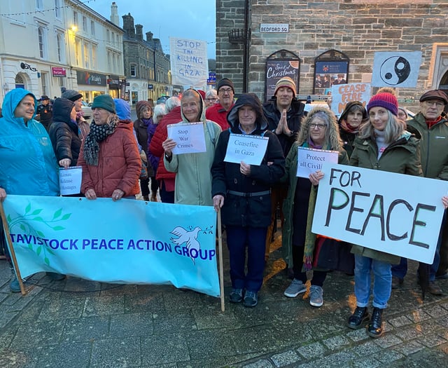 Gaza peace rally in Exeter