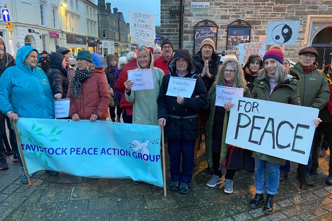 Tavistock Peace Action Group calling for peace in Gaza
