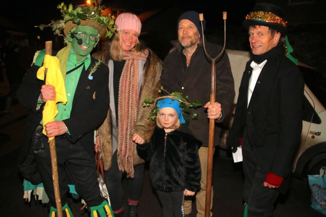 Matilda Gill (5), of Crediton, was the Wassail Queen last year.  AQ 9958
