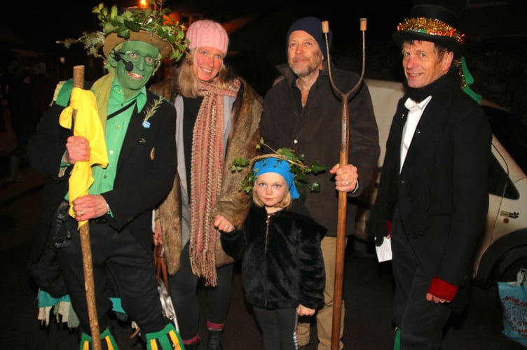 Matilda Gill (5), of Crediton, was the Wassail Queen last year.  AQ 9958