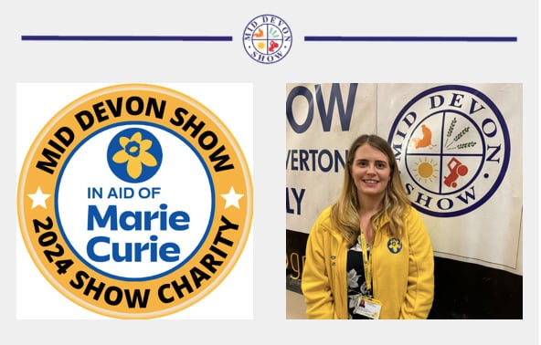The Mid Devon Show Charity for 2024 is Marie Curie.
